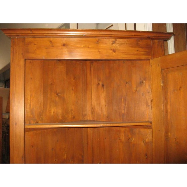 Antique Corner Cabinet in Fir, 1890s For Sale - Image 3 of 18