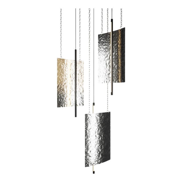 Modern Ceiling Pendant Light - Led Panel Lamp - Water Ripple - Small For Sale