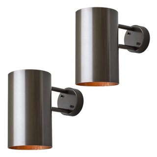 Pair of Hans-Agne Jakobsson C627/110 'Rulle' Sconces in Painted Bronze For Sale