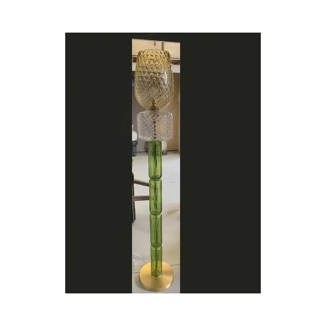 Green Murano Glass Floor Lamp by Simoeng For Sale - Image 10 of 11