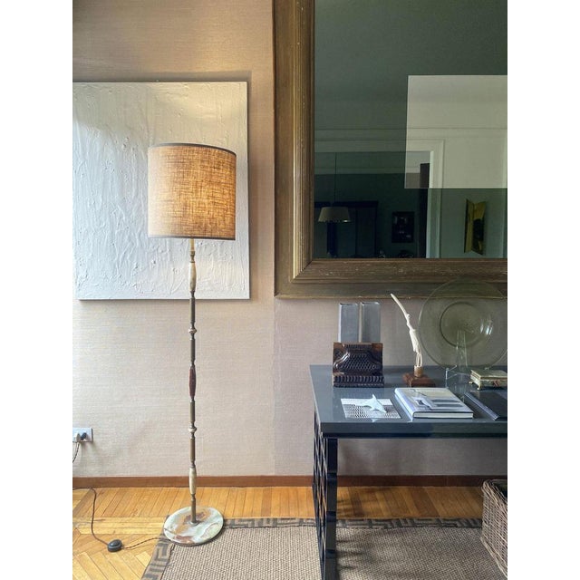 Floor Lamp in Green Alabaster, 1950s For Sale - Image 14 of 16
