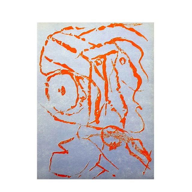 Wood Pierre Alechinsky - Composition - Original Lithograph 1960 For Sale - Image 7 of 7