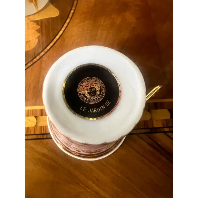 Late 20th Century Le Jardin De Versace Rutherford Butterfly Lady Bug Garden Coffee Set, 12Pcs For Sale - Image 16 of 17