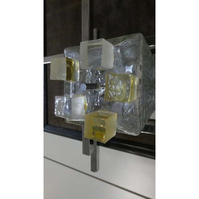 Vintage Murano Glass and Steel Wall Lights by Albano Poli for Poliarte, 1960s, Set of 2 For Sale - Image 10 of 18