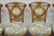 Vintage French Regency Style Carved Walnut Drape Back Dining Side Chair Set of 4 For Sale In Philadelphia - Image 6 of 15