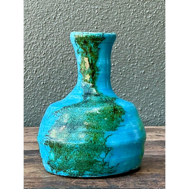 Vintage Original Studio Pottery Vase For Sale - Image 4 of 12