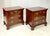 Brown Late 20th Century Baker Furniture Chippendale Style Mahogany 3-Drawer Nightstands - A Pair For Sale - Image 8 of 18