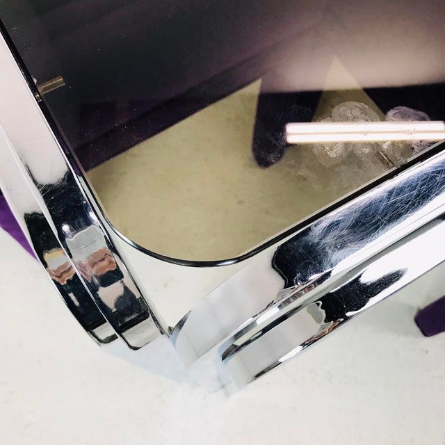 Art Deco Chrome Waterfall Dining Table Chairish