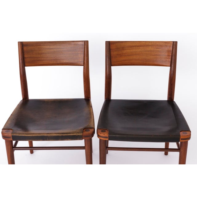 Wood Vintage Teak Dining Chairs by Georg Leowald for Wilkhahn, Germany, 1960s, Set of 4 For Sale - Image 7 of 12