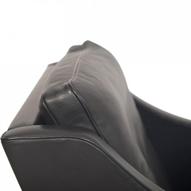 Black Model 2207 Lounge Chair in Black Leather Børge Mogensen, 1980s For Sale - Image 8 of 16