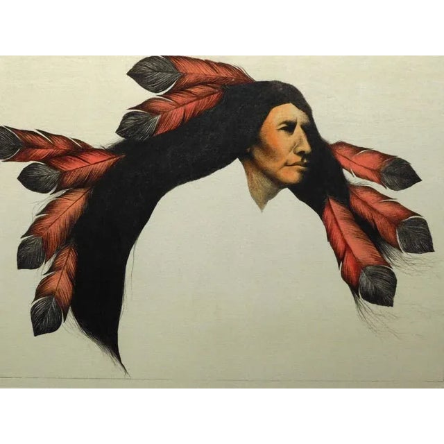 Impressionist 1980s Frank Howell "Wind Flower" Lithograph Framed Hand Signed With Custom Framed For Sale - Image 3 of 5