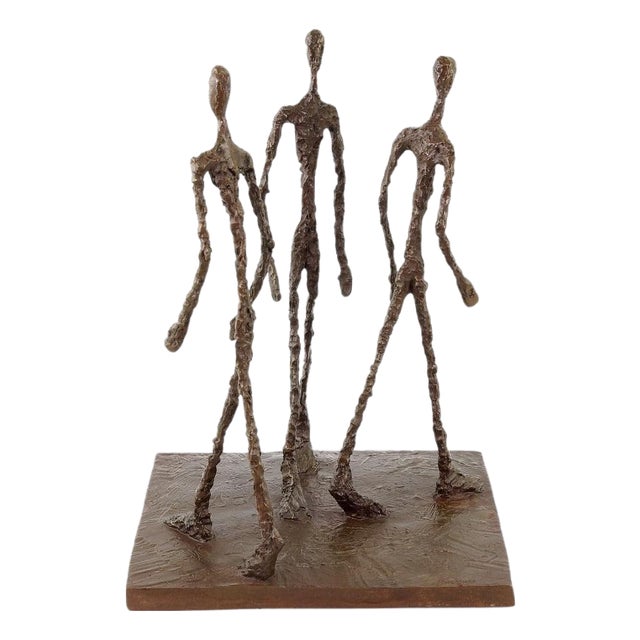 Modern Dark Patinated Figurative Sculpture, Bronze For Sale