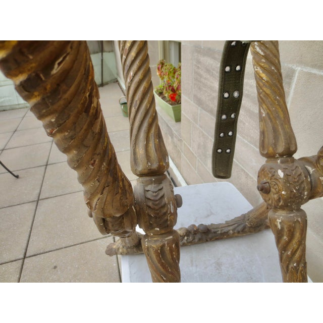 Dark Gray 18th Century French X Folding Stool Frame For Sale - Image 8 of 17