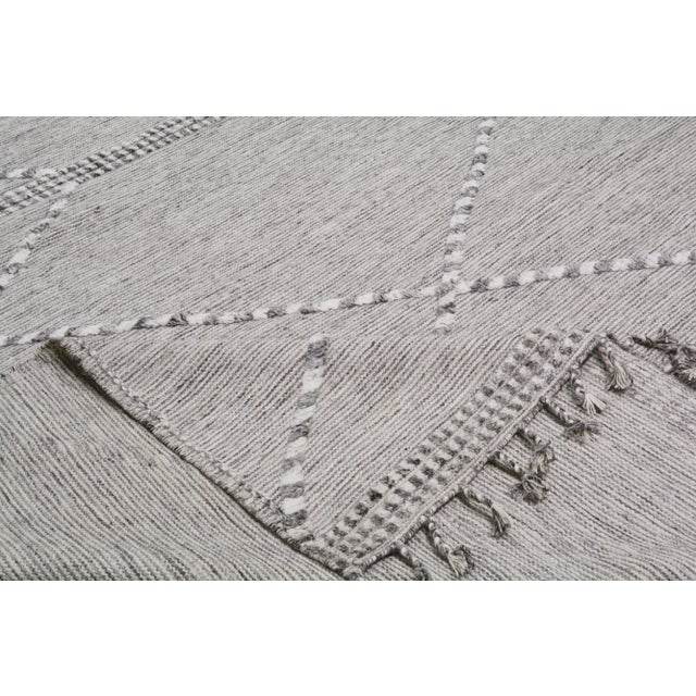 1990s Moroccan Hand Knotted Beni Ourain Rug With Soft Texture,10'X14' For Sale In New York - Image 6 of 7