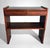 Mid 20th Century Mid 20th Century Mid-Century Modern Italian Console in Red Walnut With Black Glass Top For Sale - Image 5 of 18