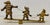Early 20th C. Gilded Bronze Sculpture of Three Balancing Dwarf's Three bearded Dwarf's balancing on a seesaw. Dimensions...