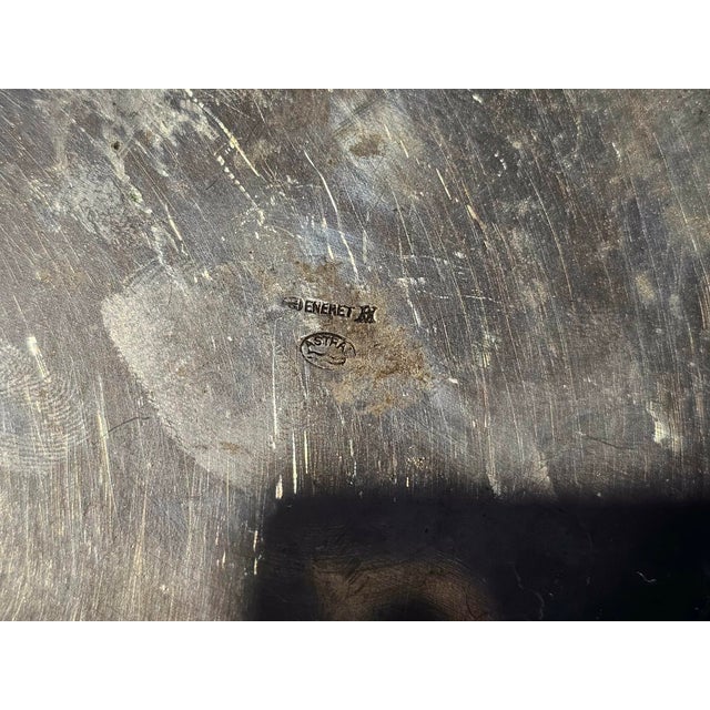 Goldenrod Astral Plated Platters with Eneret Mark, 1890s, Set of 2 For Sale - Image 8 of 9