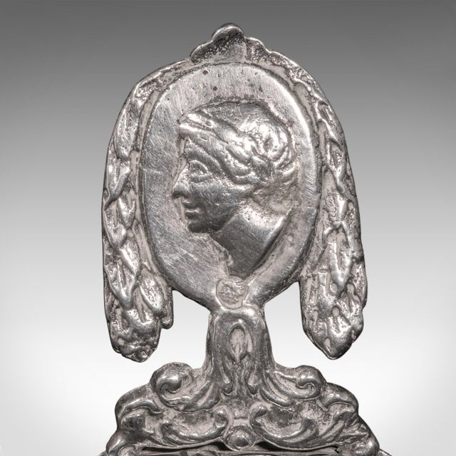 Metal Antique Sugar Casting Spoon, Dutch, Silver, Sifter, Import Hallmarks, Victorian For Sale - Image 7 of 8