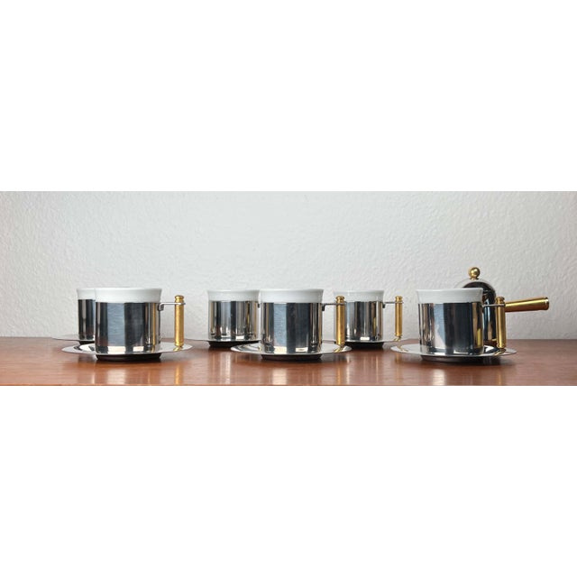 Italian Postmodern Lavazza Oro Series Espresso Set from Balzano, 1980s This piece has an attribution mark, I am sure that...