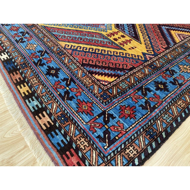 Vintage Wool Lori Pambak Kazak Rug For Sale - Image 10 of 14