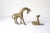 1970s Vintage Small Pair of Vintage Brass Giraffe Figurines For Sale - Image 5 of 8
