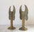 Vintage Brass Angel Wing Candle Holders - a Pair For Sale - Image 4 of 9
