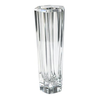 Vintage Kosta Boda Colonna Crystal Vase For Sale