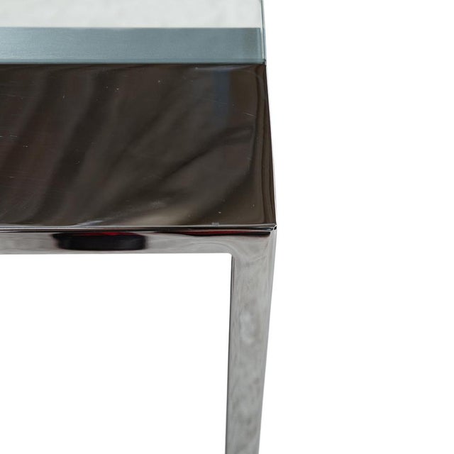 Modern Ring Glass Dining Table in Silver by Orsenigo For Sale - Image 3 of 10