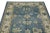 Early 21st Century Blue Floral Design Handwoven Wool Turkish Oushak Rug 5'2" X 8'3" For Sale - Image 4 of 7