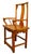 Antique Hand Carved and Lacquered Elmwood Chair from 19th Century China For Sale - Image 4 of 9