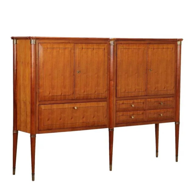 Cherry & Brass Sideboard, 1950s For Sale - Image 12 of 12