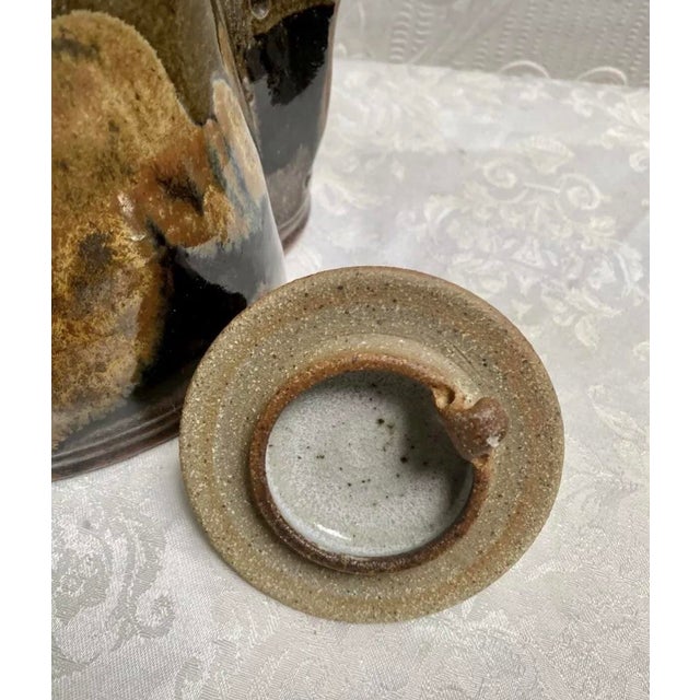 Ceramic Large Vintage Handmade Bob Nichols Studio Art Pottery Tea Pot For Sale - Image 7 of 12