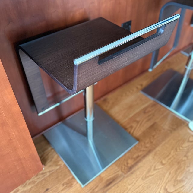 Italian Set of 4 Savona Metal Bar Stools For Sale - Image 3 of 10