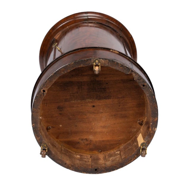 English Pillar Commode With Marble Top, 1820 For Sale - Image 9 of 10