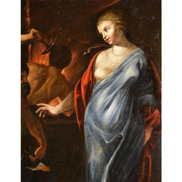 Workshop of Jacques Blanchard, Thetis Hephaestus, 1630, Oil on Panel, Framed For Sale - Image 9 of 16