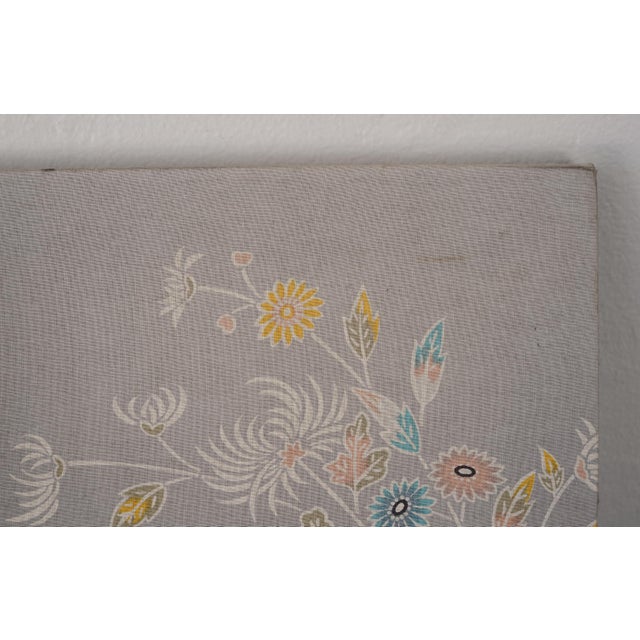 1970s Japanese Isao Homma Geisha Dance Fabric Art Wallhanging For Sale - Image 13 of 13