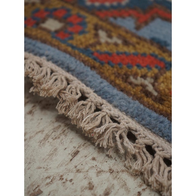 Traditional Hand Woven Approx. 2.5’ X 10’ Wool Oriental Runner Rug For Sale - Image 3 of 7