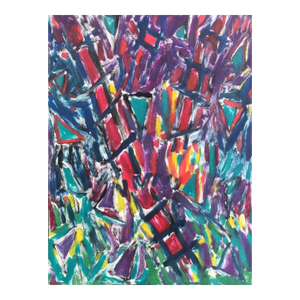 1980s Adrienne Anderson March Dreams Painting