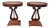 Mahogany Harp Side End Tables a Pair 6665 For Sale