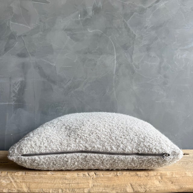 Not Yet Made - Made To Order Bloom Home Collection Mohair Wooly Plush Double Sided Pillow 23" X 23" For Sale - Image 5 of 6