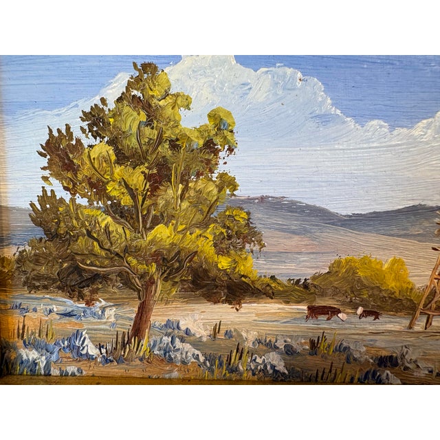 Miniature Oil Painting by West Texas Artist John W. Richey For Sale - Image 9 of 10