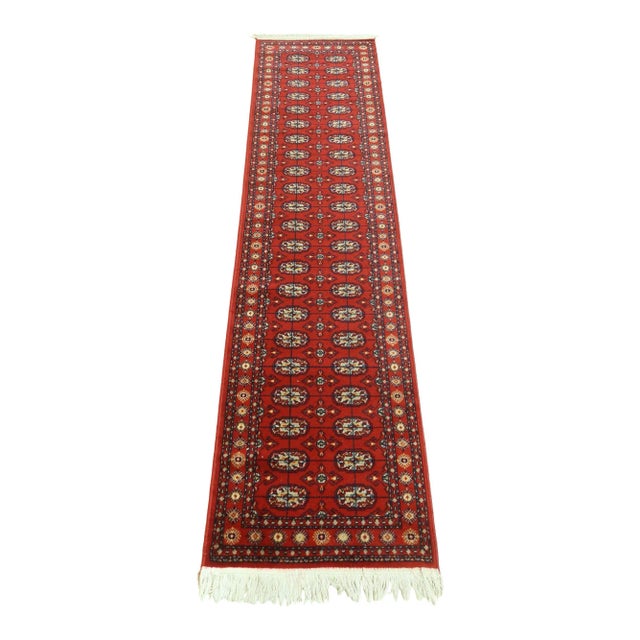 Vintage Approx: 2 X 6 Wool Hammadan Pattern Runner Rug For Sale In Philadelphia - Image 6 of 6