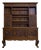 Vintage Jacobean Oak Carved Cabinet Dresser, 1980s For Sale