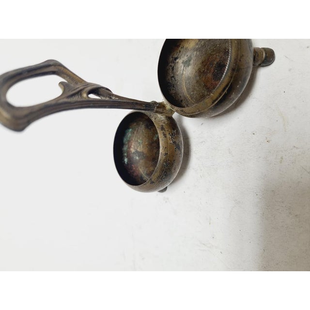 Art Nouveau Salt and Pepper Holder by Niemen Glassworks, Poland, 1920s For Sale - Image 3 of 11