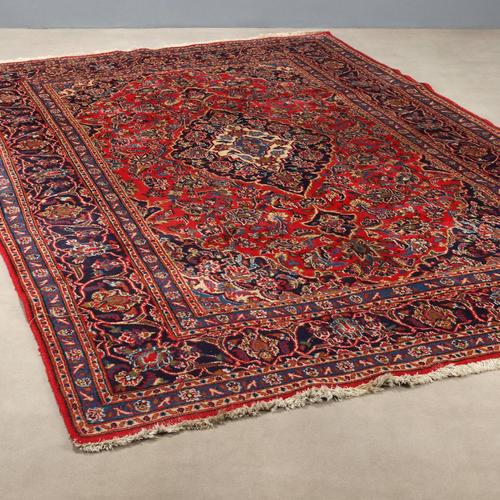 Blue Middle Eastern Keshan Rug For Sale - Image 8 of 8
