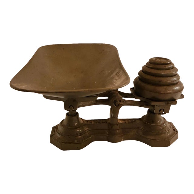 Vintage Iron Grocery Scale For Sale