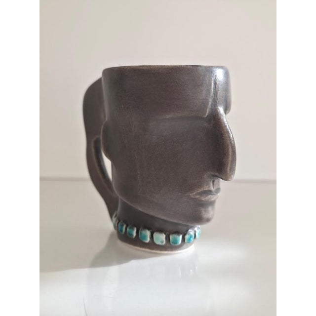 Brown Warrior 1 Sculptural Ristretto Cup by Tamara Barnoff For Sale - Image 8 of 9