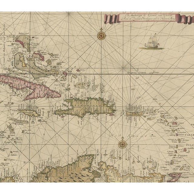 Engraving of a Map of Florida, 1728 For Sale - Image 4 of 7