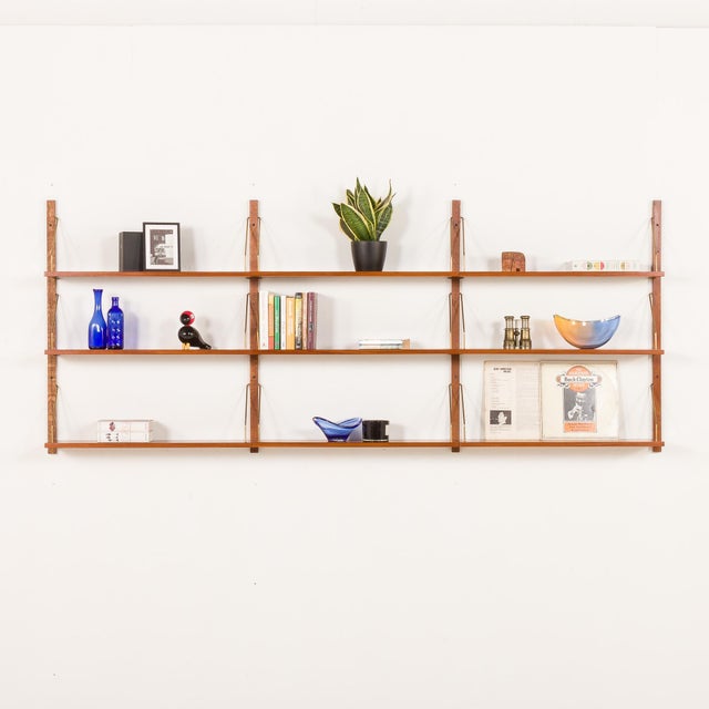 Mid-Century Modern Mid-Century Danish Teak Shelving Unit in the style of Poul Cadovius, 1960s, Set of 9 For Sale - Image 3 of 13