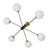 Vintage Chandelier in Brass, Glass and Metal by Stilnovo, 1960s For Sale - Image 9 of 9